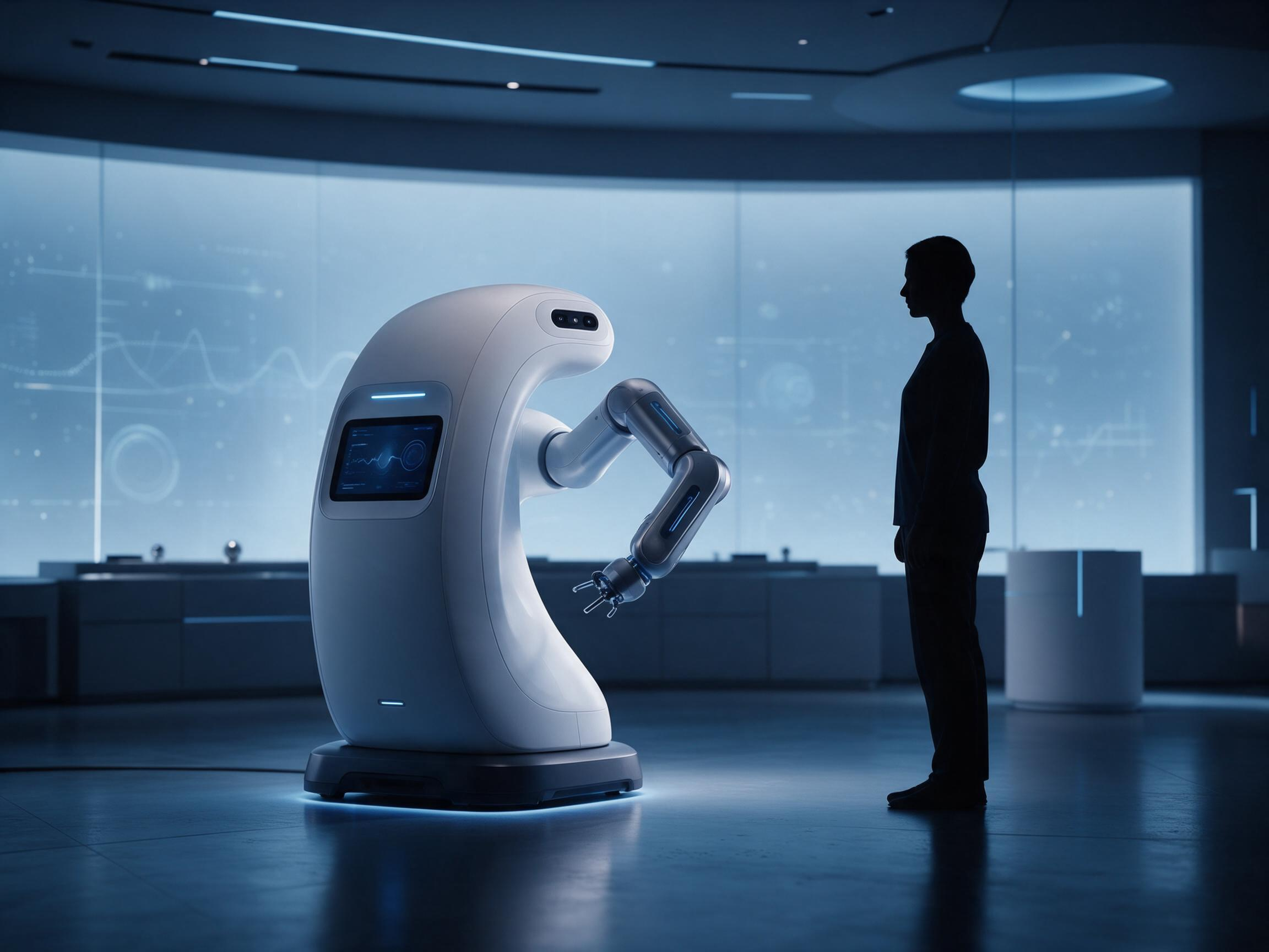 机械臂理疗机器人与值守人员